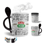 Taza Magica Con Cuchara Friends - Central Perk Frases