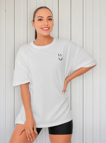 Playera Oversize Mujer Camiseta Casual Deportiva Algodón Gym | Meses sin interés