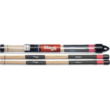 Palillos Escobillas Bateria Hot Rods Stagg Sms1 Finos Maple