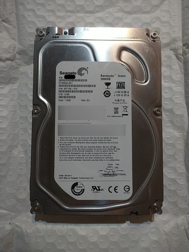 Disco Rigido Seagate 2tb St2000dl001 Recuperacion Datos