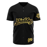 Camisola Jersey Béisbol Diablos Rojos De Mexico Dorado