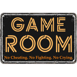 Game Room Decor 8 X 12 Pulgadas Vintage L Aluminio Nove...