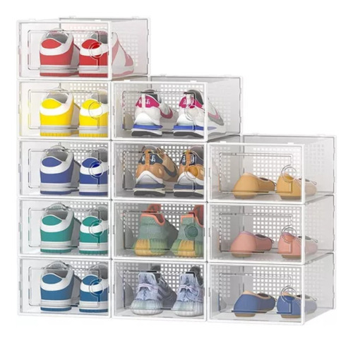 Caja Organizadora De Zapatos De Colección Modular 12unidades