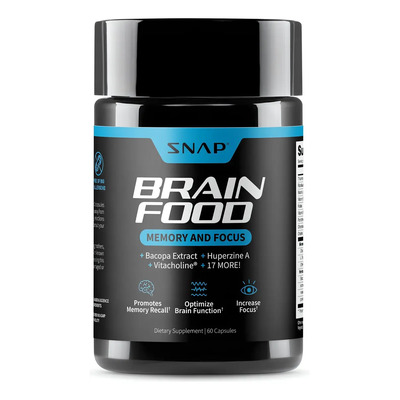 Snap Supplements Brain Food Suplemento Bacopa Vegano 60 Cápsulas | Envío gratis