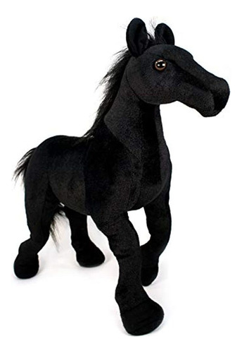 Peluche Diseño De Caballo Semental Negro, 16.0in, Viahart