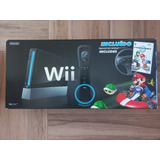 Nintendo Wii + Controles + Volante + 5 Juegos Todo En Caja 