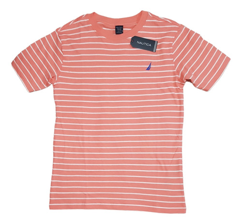 Playera Para Niño Adolescente Nautica Original Coral