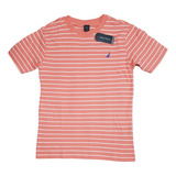 Playera Para Niño Adolescente Nautica Original Coral