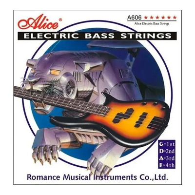 Juego Cuerdas Bajo Eléctrico 4 Cuerdas Alice A606 Nickel 45-105 | MercadoLibre