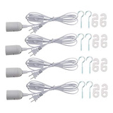 Cable De Extensión De Luz Led Rextin E26/e27 De 5.9 Pies W,