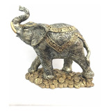 Figura Decorativa Elefante De La Abundancia Dolares 28 Cm