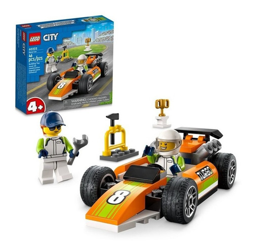 Kit De Construcción Lego City Coche De Carreras 60322 46 Piezas 3+