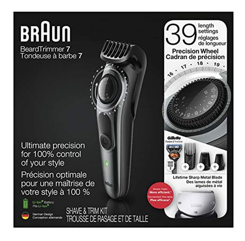 Cortapelos Braun Para Hombre Bt7240, Inalámbrico Y Recargabl