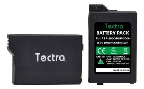 Bateria Para Psp2000/psp3000 - 2400mah - Tectra.