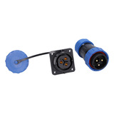 Conector Ip68 Cuadrado Impermeable De 4 Orificios Para Alime