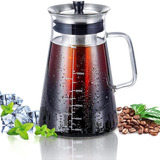 Cafetera Aquach Cold Brew De Vidrio Soplado A Mano, 34 Onzas