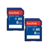 Sandisk Sdhc Clase 4 Tarjetas De Memoria Flash 8 Gb - Paquet