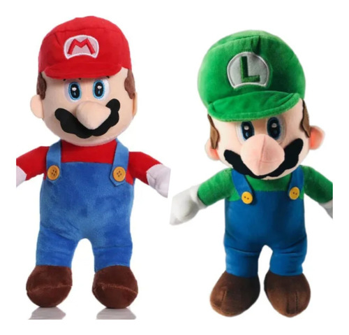 Peluche Mario Y Luigi De 30 Centímetros!!! Envío Gratis 