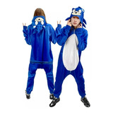 Pijama Kigurumi Macacão Naruto Sonic Personagens Quentinho