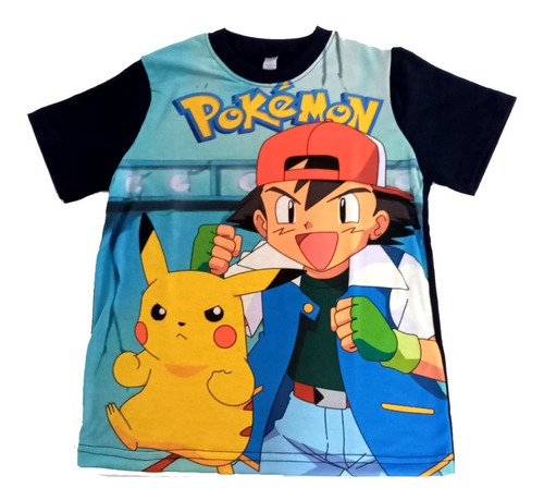 Pokemon  Pikachu  Polera Manga Corta