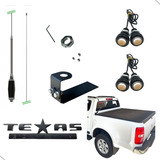 Antena Px Camionete F250 Hilux Adesivo Texas Preto Luz Grade