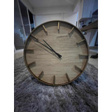 Reloj Fabricado Artesanalmente Madera Y Acero 60 Cm