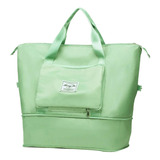 Bolsa Esportiva Treino Mala Feminina Academia Yoga Espaçosa Cor Verde-claro Cor Da Correia De Ombro Verde-claro Desenho Do Tecido Liso