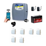 Kit Central Choque Alarme Wi-fi 9 Sensor 2 Tx Bateria Lider