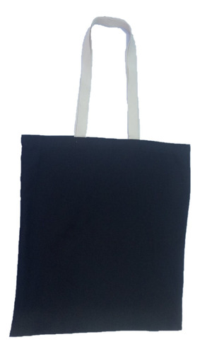 10  Bolsas De Tela Lisa Tote Bag Negras