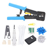 Crimpador Ethernet Rj45 Crimper 6p8p Tool Steel Integrado