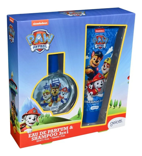 Set Perfume Paw Patrol 50 Ml  + Shampoo 3 En 1 Gelatti