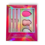 Set X3 Brochas + 3 Esponjas Blender Para Maquillaje