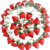 Joeabor 36 Piezas Fresas Falsas Fruta Artificial Fresa Decor