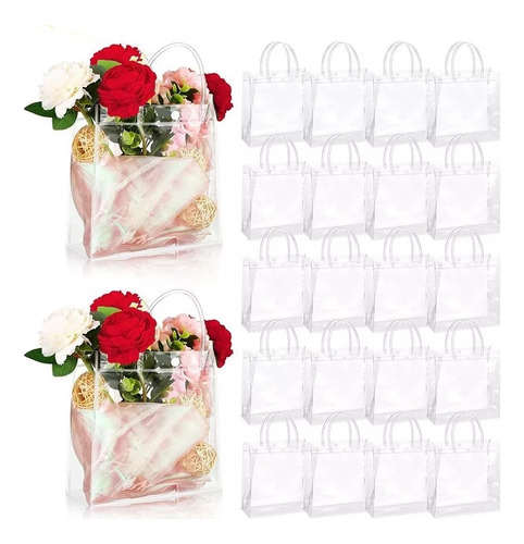 Bolsas De Regalo De Plástico Pvc Reutilizables 30 Piezas