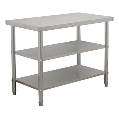 Mesa Isla Doble Acero Inoxidable