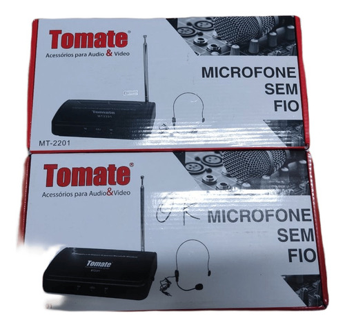 Microfone Sem Fio Profissional Wirelles Tomate - Mt-2201