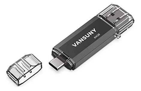 Unidad Flash Vansuny Tipo C 2 En 1 Otg Usb 3.0 + Usb C M De