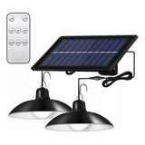 Lampara Solar Doble Colgante 240w Plafon + Control