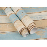 Papel Mural Pvc Madera Vintage Pack 3 Rollos