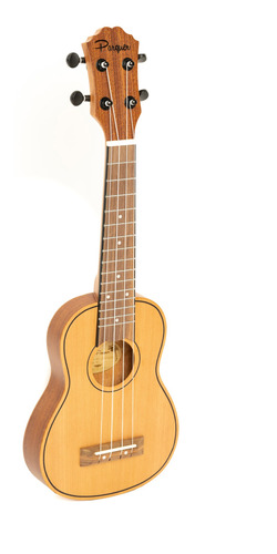 Ukelele Soprano Parquer Madera Solida Aquila Funda Cuota