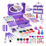 Kit De Maquillaje Real, No Tóxico, Lavable  Para Niñas 66 Pz