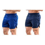 Pantalones Cortos De Dos Piezas Fit Running Para Hombre