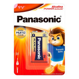 Pilha Panasonic Alcalina Bateria  9v Com 1 Peca  6lf22xab/1b