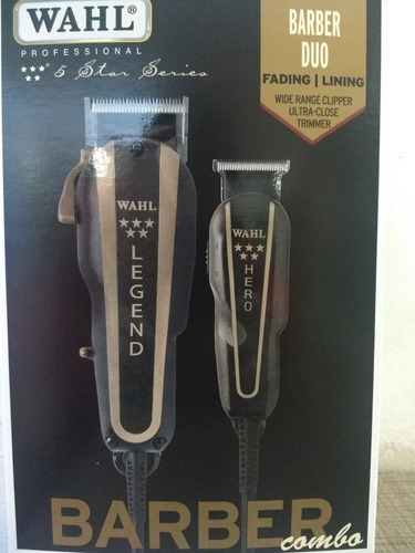 Combo Barber Maquinas Legend Hero Wahl Peluqueria Profesion