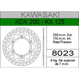 Disco Freno Hd Trasero Kawasaki Kx 125 - Kdx 200