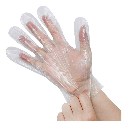 Guantes Plásticos Desechables (100 Unidades)