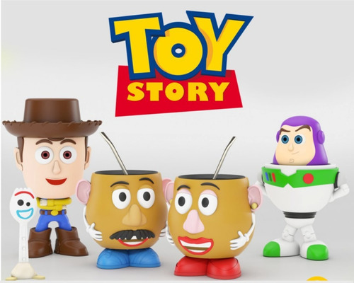 Stl Archivo Set Toy Story - Mate - Azucarera - Yerbera