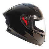 Casco Deportivo Rmm Cerrado C/aleron Ecer2205 Negro Brillant