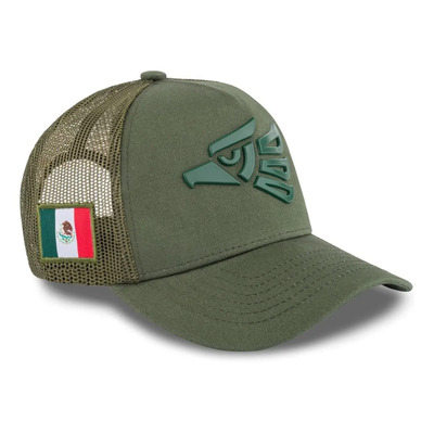 Gorra Para Hombre Militar Fury Águila Hecho En México Color Verde Talla Único Liso