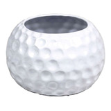 Maceta Bola Golf Grande Esmaltada Ceramica 15.5x23.5x10 Cm